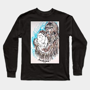 Chewbacca and a storm trooper Long Sleeve T-Shirt